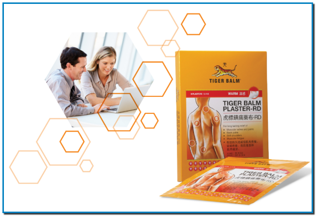 BÀLSAM DEL TIGRE PEGAT CALOR Un dels millors remeis per al coll rígid, el pegat d'alleujament del dolor és còmode de portar, proporciona un alleujament durador, desenvolupat amb la formulació distintiva del Tiger Balm. Tiger Balm Plaster (Warm) és una preparació única que proporciona un alleujament calmant i durador per als colls rígids, dolors